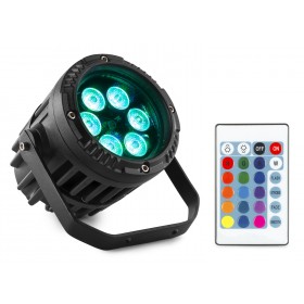 set van 4x aluPar IP65 RGB Waterdicht met tas