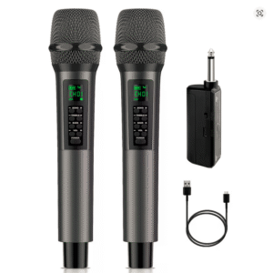 Set karaoke microfoons met echo