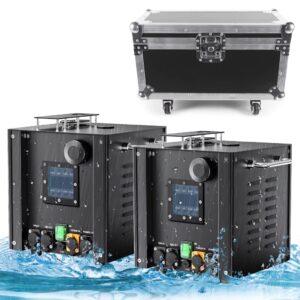 set van 2 waterdichte Sparkular sterretjes machine incl flightcase