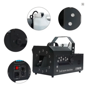 1500w sneeuwmachine 12LEDs met controller en dmx