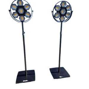 Retro licht op paalstatief 7x50W RGBW (set van 2)