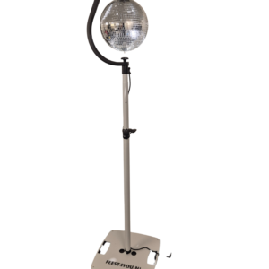 Discobal met staander 30cm incl motor en 12W led spot