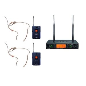 Dubbele JTS draadloze microfoon 2x headset