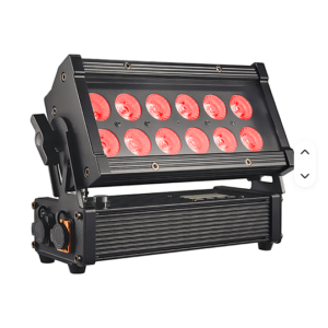 IP65 waterdicht 12x18W RGBWA+UV flood wallwasher set van 2