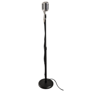 Elvis vintage microfoon met statief