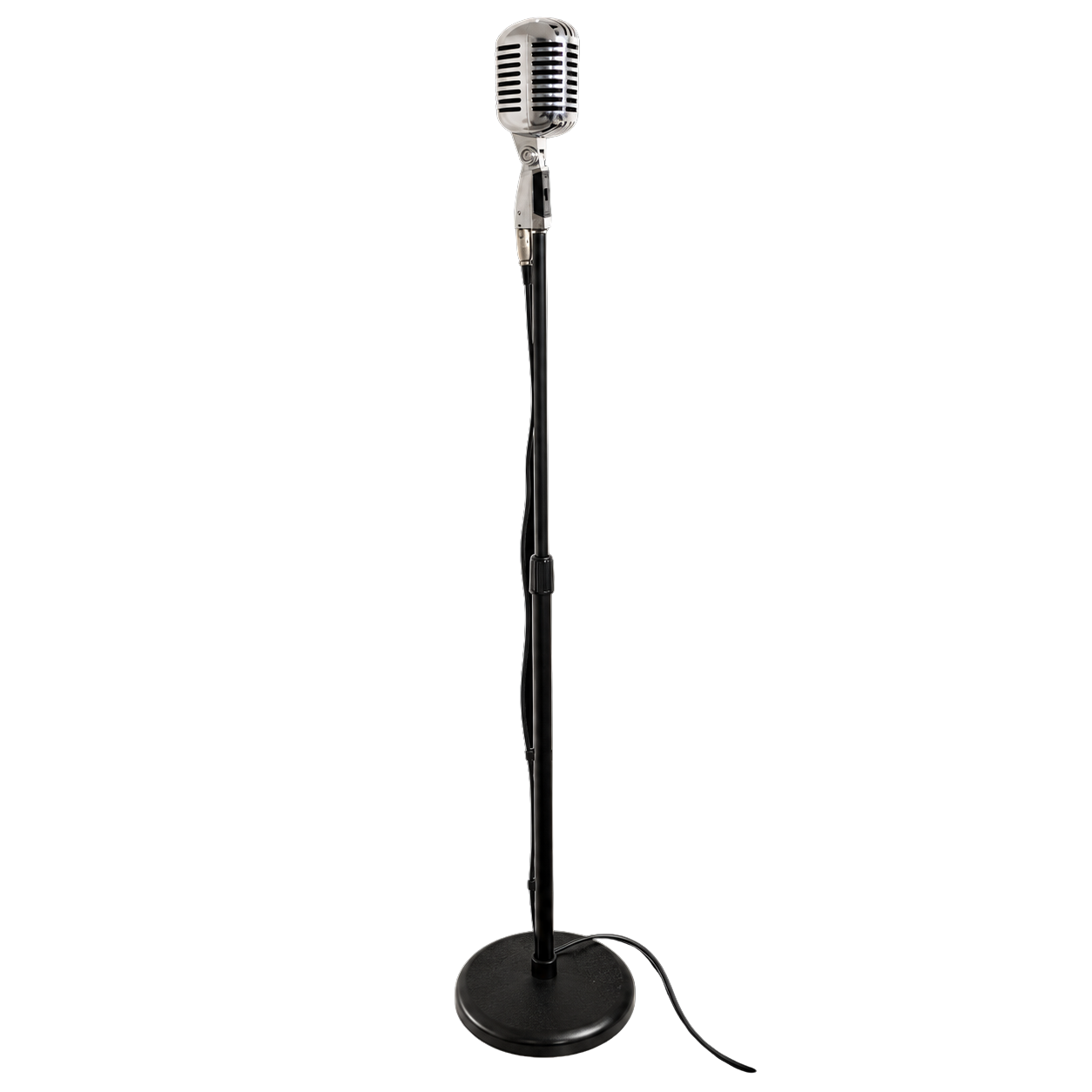 Elvis vintage microfoon met statief - Afbeelding 1